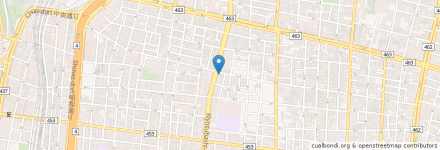 Mapa de ubicacion de 過橋米線 en Jepun, 東京都, 台東区.