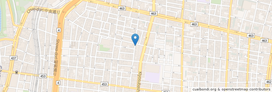 Mapa de ubicacion de 炭火焼とり二羽 en 日本, 東京都, 台東区.