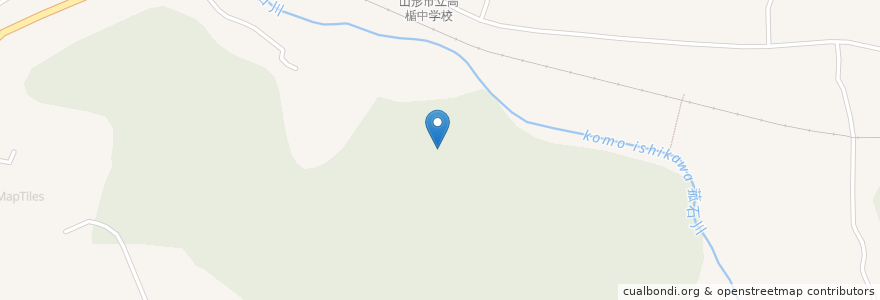 Mapa de ubicacion de 八幡神社 en اليابان, 山形県, 山形市.