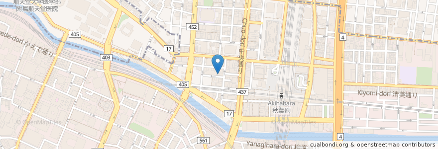 Mapa de ubicacion de 日乃屋カレー en 日本, 東京都, 千代田区.