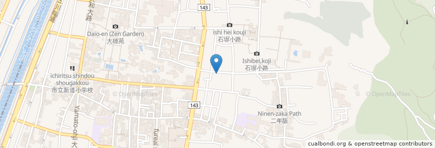 Mapa de ubicacion de % Arabica Kyoto 東山 en اليابان, 京都府, 京都市, 東山区.
