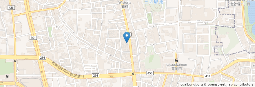 Mapa de ubicacion de 家家家 en Giappone, Tokyo, 文京区.