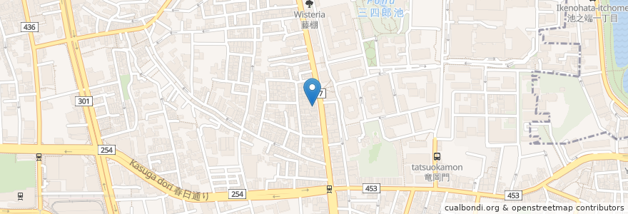 Mapa de ubicacion de IZASA en Giappone, Tokyo, 文京区.