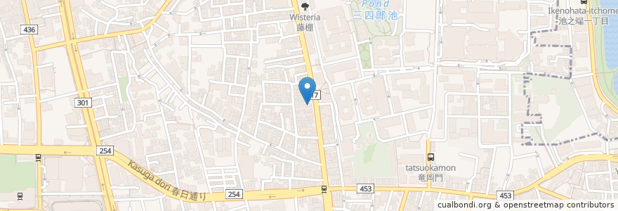 Mapa de ubicacion de BONART en Giappone, Tokyo, 文京区.