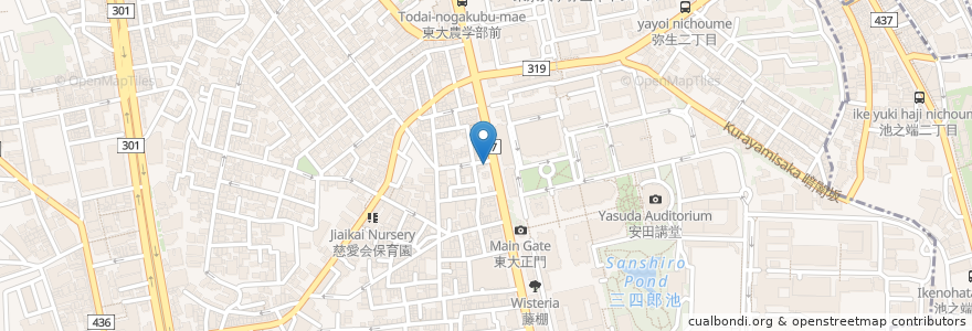 Mapa de ubicacion de 新龍門 en 日本, 東京都, 文京区.