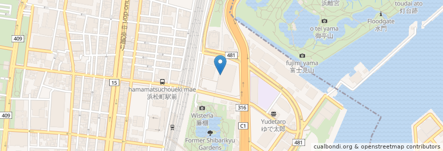 Mapa de ubicacion de わらやき屋 en 일본, 도쿄도, 미나토.