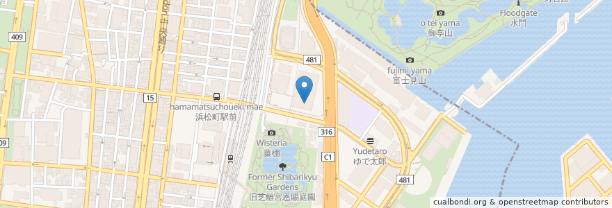 Mapa de ubicacion de 新台北 別館 en Japan, 東京都, 港区.