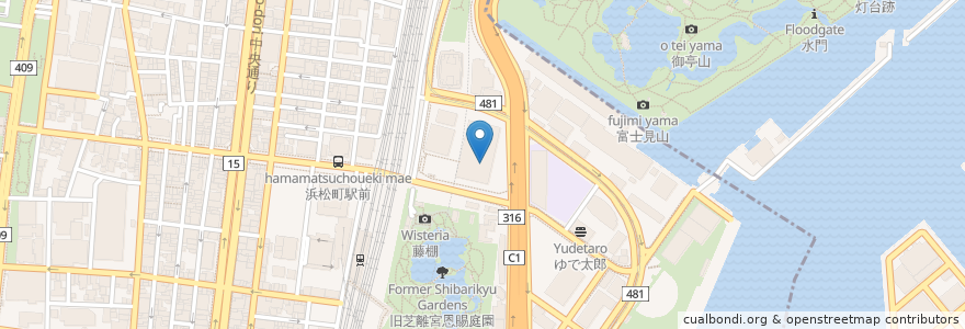 Mapa de ubicacion de 魚がし 日本一 en 日本, 东京都/東京都, 港區.