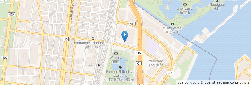 Mapa de ubicacion de イタリアーナ・エノテカ・ドォーロ en Japan, Tokio, 港区.