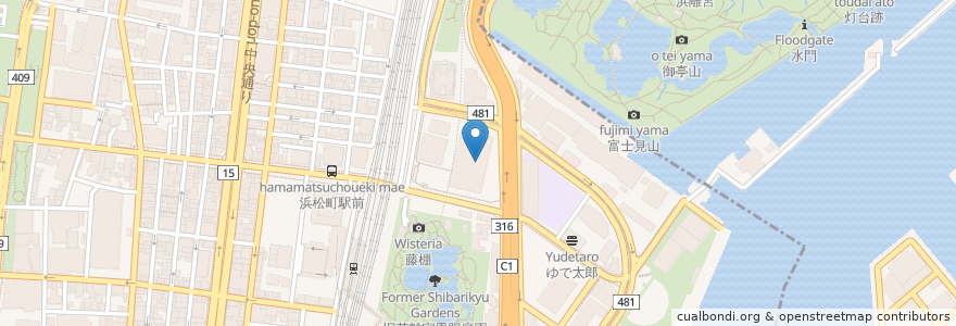 Mapa de ubicacion de 藪へゑ en Япония, Токио, Минато.