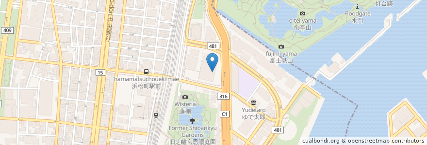 Mapa de ubicacion de とんかつ まるや en Jepun, 東京都, 港区.