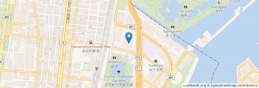 Mapa de ubicacion de タパス ブランコ en Giappone, Tokyo, Minato.