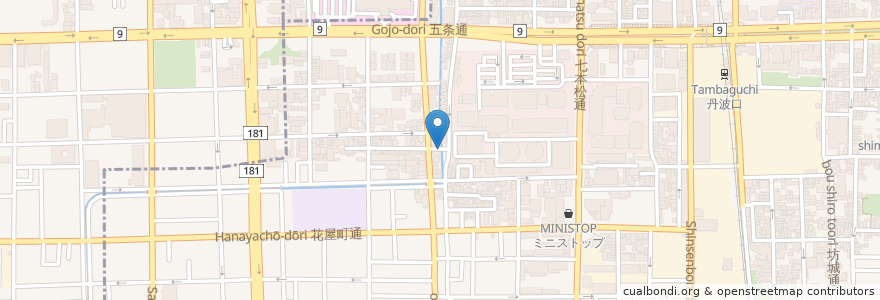 Mapa de ubicacion de 延命地蔵 en 일본, 교토부, 京都市.