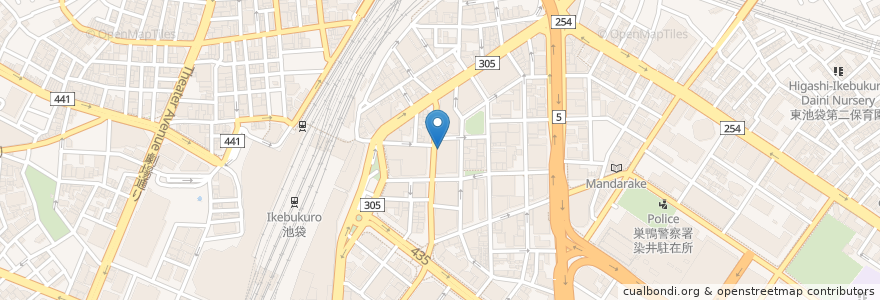 Mapa de ubicacion de マクドナルド en اليابان, 東京都, 豊島区.