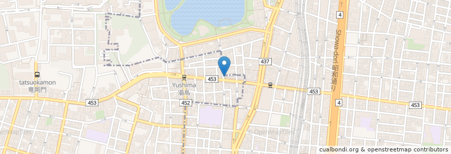 Mapa de ubicacion de てんぷら天庄 en Japonya, 東京都, 台東区.
