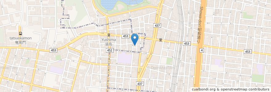 Mapa de ubicacion de 御料理 哺巧 en 日本, 東京都, 台東区.
