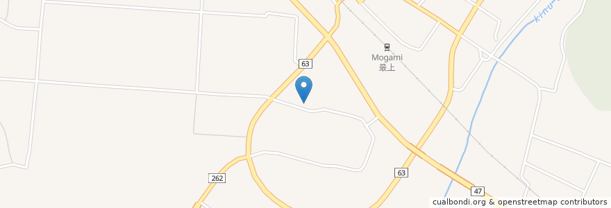 Mapa de ubicacion de おかの薬局 en Japan, Yamagata Prefecture, Mogami County, Mogami.