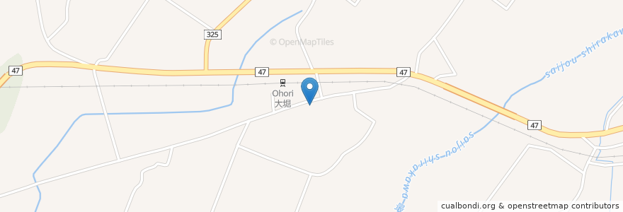 Mapa de ubicacion de 菅薬店 en Japonya, 山形県, 最上郡, 最上町.