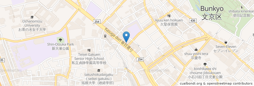 Mapa de ubicacion de みずほ銀行 en اليابان, 東京都, 文京区.