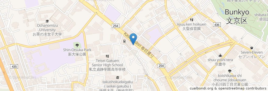 Mapa de ubicacion de ORIGIN en 日本, 东京都/東京都, 文京区.