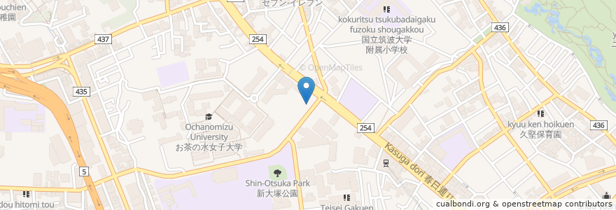 Mapa de ubicacion de 岡野歯科医院 en Jepun, 東京都, 文京区.