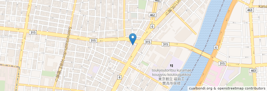 Mapa de ubicacion de カレー大使館 en Japan, Tokio, 台東区.