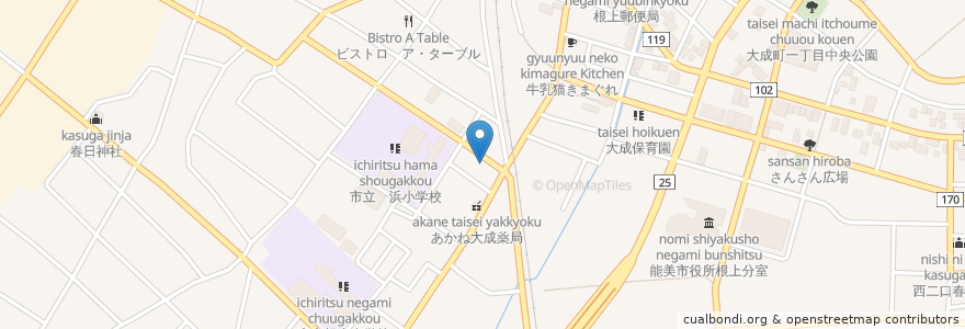 Mapa de ubicacion de らーめん参客 en 日本, 石川県, 能美市.
