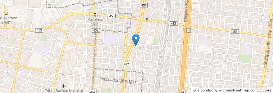 Mapa de ubicacion de 三菱UFJ信託銀行 en 일본, 도쿄도, 다이토구.