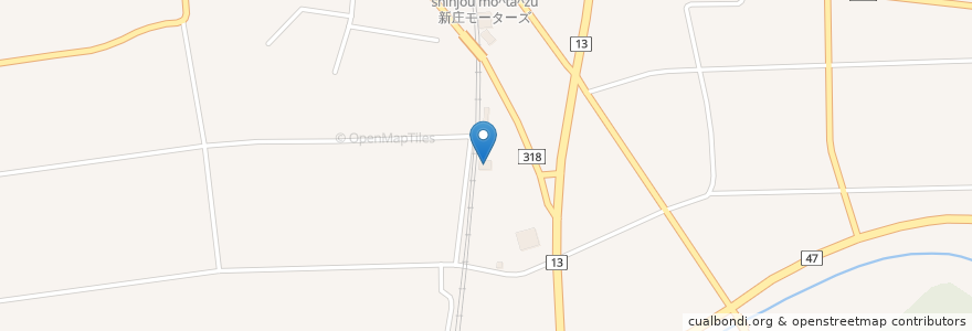 Mapa de ubicacion de 新庄第一自動車学校 en اليابان, 山形県, 新庄市.