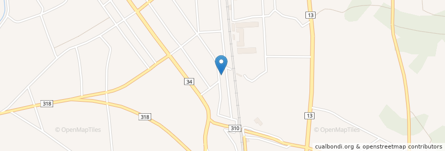 Mapa de ubicacion de 金澤八幡宮 en Japão, 山形県, 新庄市.