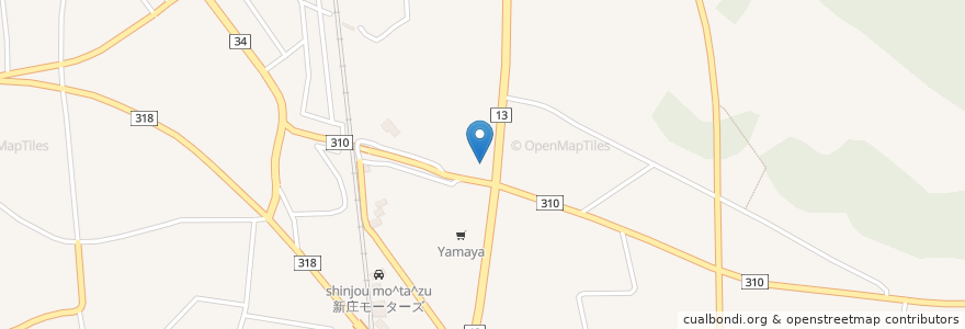 Mapa de ubicacion de 鬼がらし en Japan, Präfektur Yamagata, 新庄市.