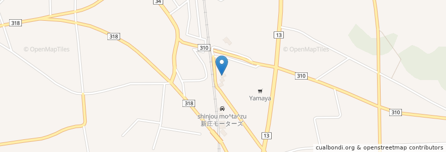 Mapa de ubicacion de ひまわり保育園 en Japón, Prefectura De Yamagata, 新庄市.