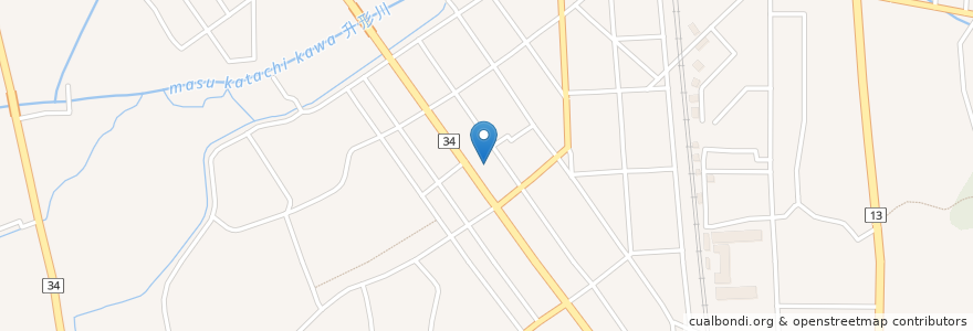 Mapa de ubicacion de 廣野医院 en Jepun, 山形県, 新庄市.
