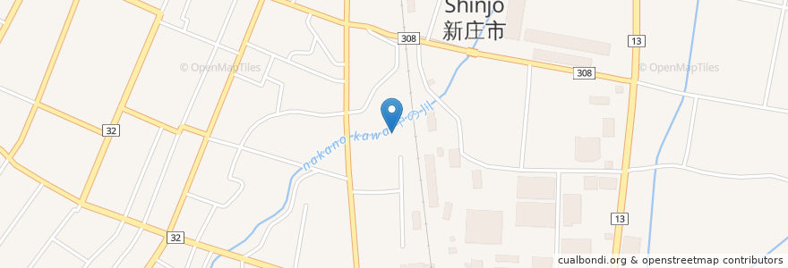 Mapa de ubicacion de 吉袋町公民館 en Jepun, 山形県, 新庄市.