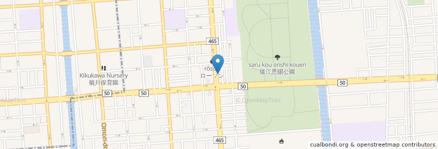 Mapa de ubicacion de 小料理 早苗 en Japonya, 東京都, 江東区.