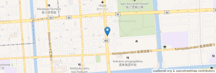 Mapa de ubicacion de けいすけ en Japonya, 東京都, 江東区.