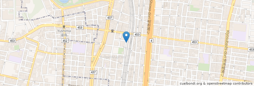 Mapa de ubicacion de 味の笛 en Japonya, 東京都, 台東区.