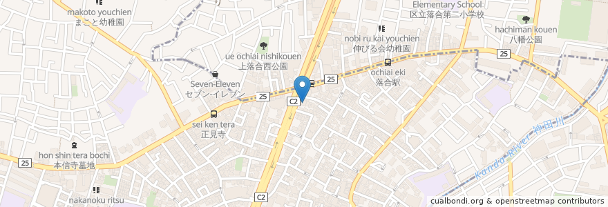 Mapa de ubicacion de うどん澄 en Jepun, 東京都, 中野区.