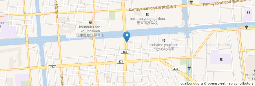 Mapa de ubicacion de POINT en Japan, 東京都, 江東区.