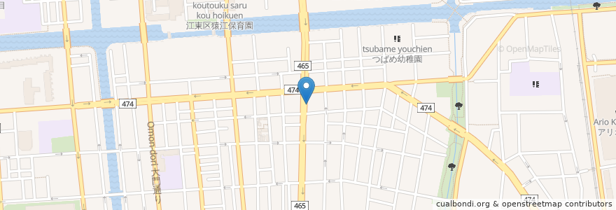 Mapa de ubicacion de 麺屋 博紀 en Япония, Токио, Кото.