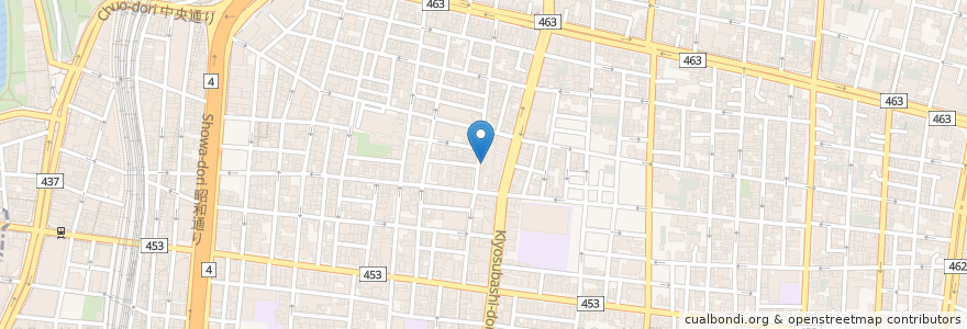 Mapa de ubicacion de 鶏ジロー en 일본, 도쿄도, 다이토구.