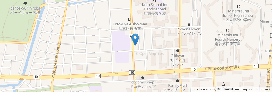 Mapa de ubicacion de 森崎医院 en 일본, 도쿄도, 江東区.
