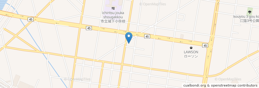 Mapa de ubicacion de マクドナルド八戸城下店 en Japon, Préfecture D'Aomori, 八戸市.