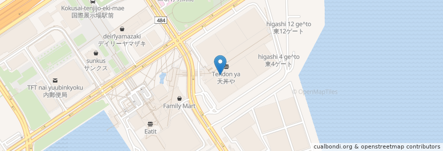 Mapa de ubicacion de Tokyo Bay-kitchen en Japón, Tokio, Koto.