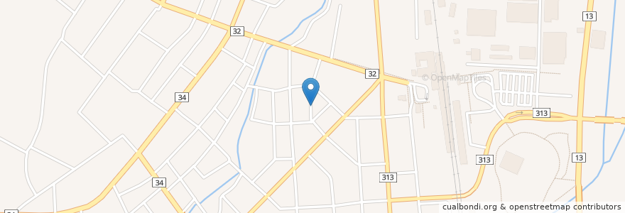 Mapa de ubicacion de 甲子園 en Japonya, 山形県, 新庄市.