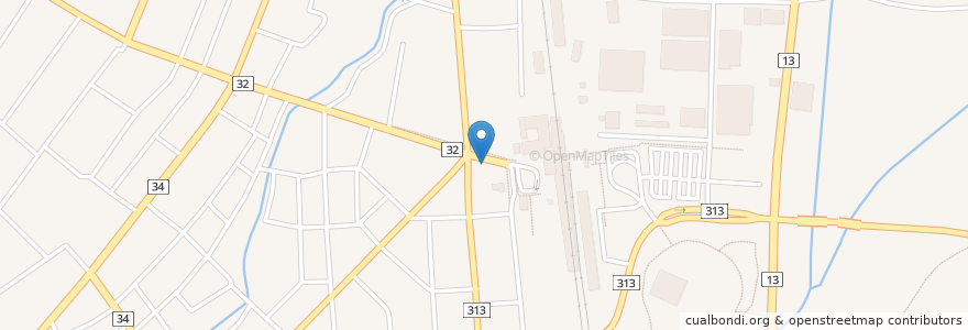 Mapa de ubicacion de 一茶庵 分店 en Japan, Präfektur Yamagata, 新庄市.