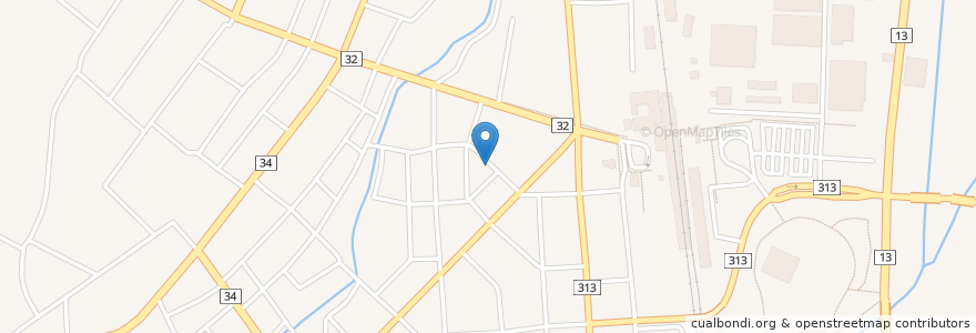 Mapa de ubicacion de 台所家 en Japan, Yamagata Prefecture, Shinjo.