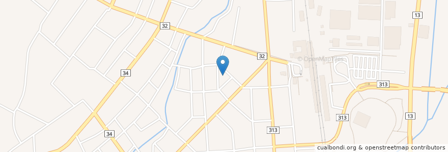 Mapa de ubicacion de 亜梨蘭 en 일본, 야마가타현, 新庄市.