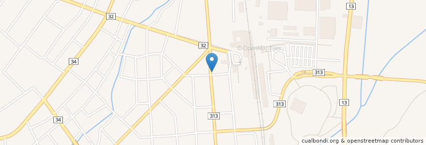 Mapa de ubicacion de 麺処 延家 en Japonya, 山形県, 新庄市.