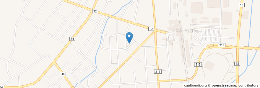 Mapa de ubicacion de ぴあす en Japan, Präfektur Yamagata, 新庄市.